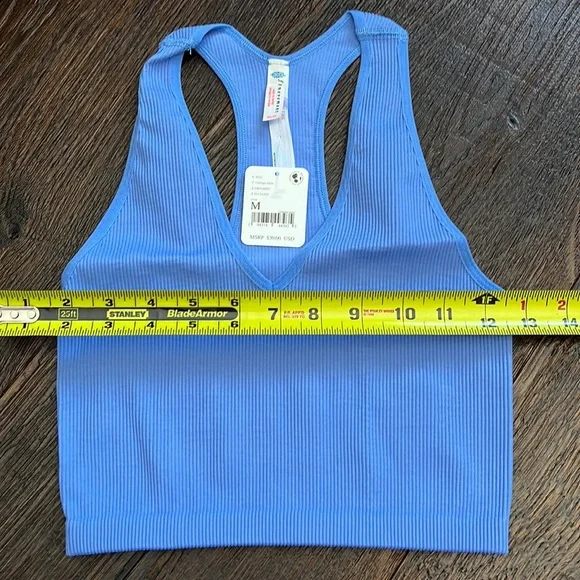 49. Free People Movement Free Throw Crop - Vintage Blue - Picture 7 of 11